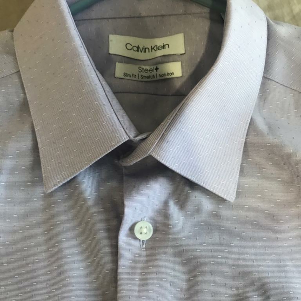 calvin klein steel slim fit stretch dress shirt Calvin Klein Men's Steel Stretch Slim Fit Dress Shirt